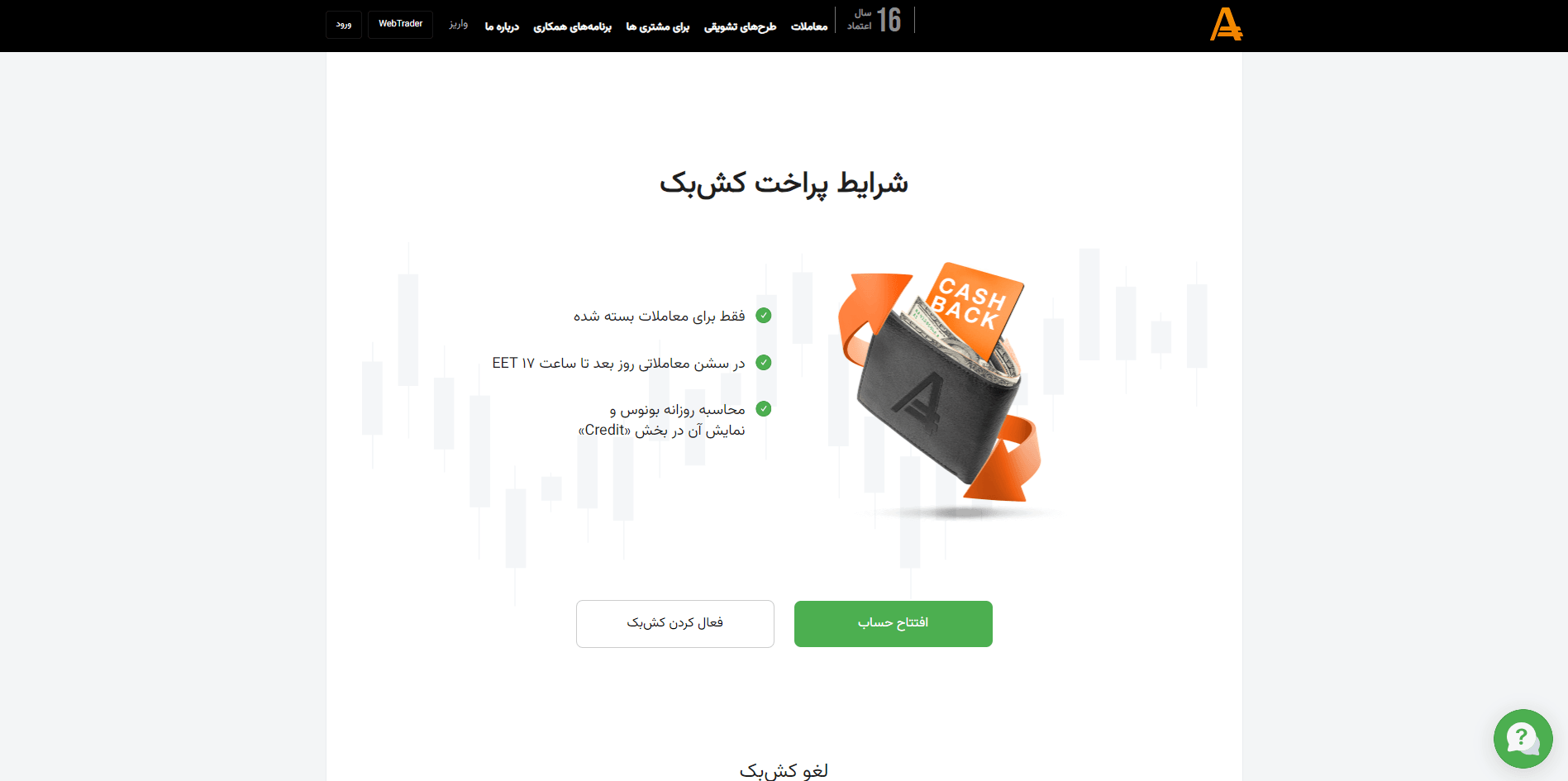 شرایط ریبیت بروکر آمارکتس