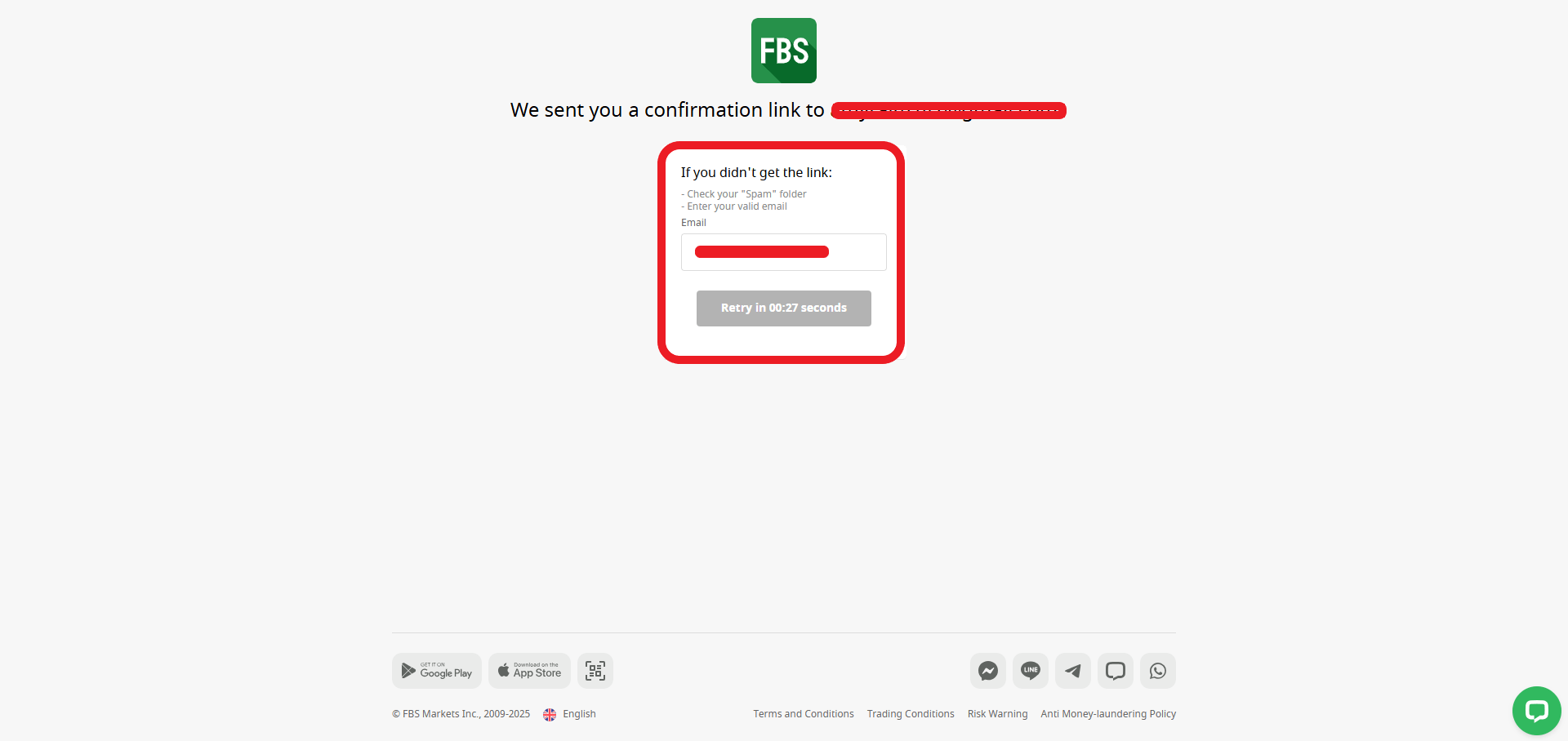 مرحله آخر ثبت نام در FBS