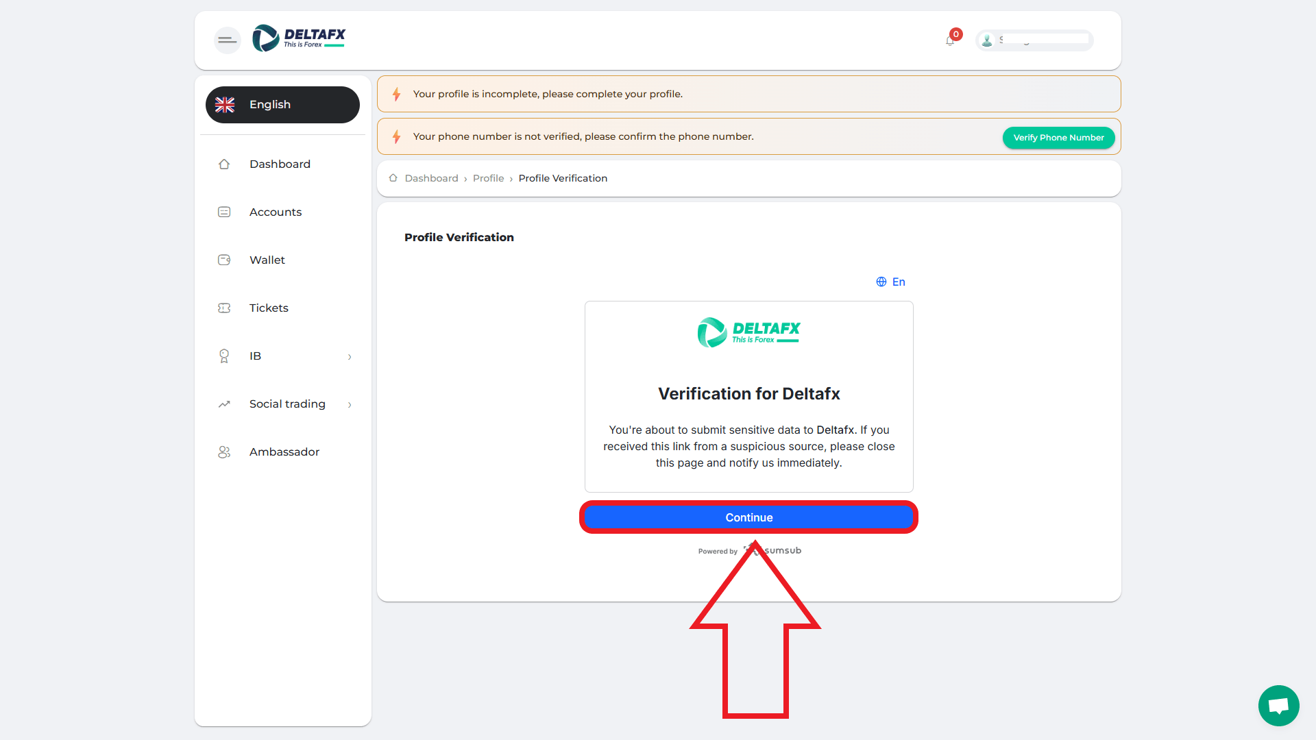 مرحله دوم احراز هویت در بروکر دلتا اف ایکس