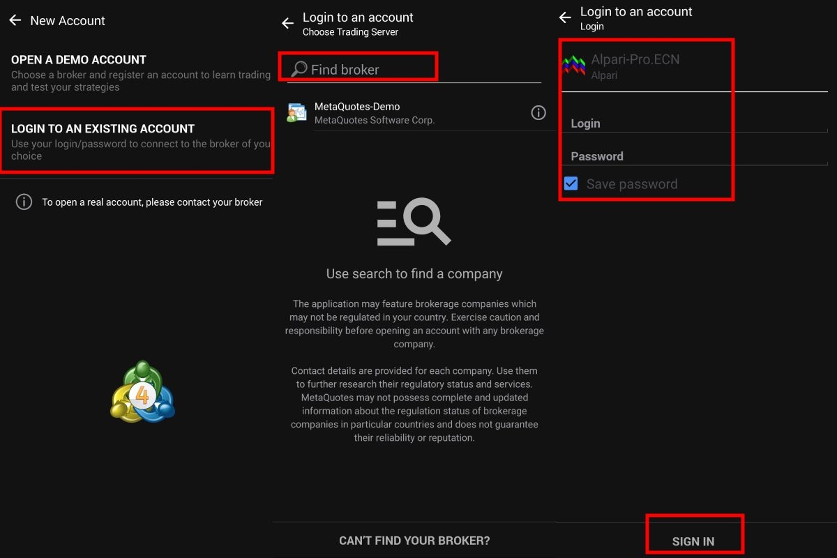 آموزش متاتریدر 4 اندروید