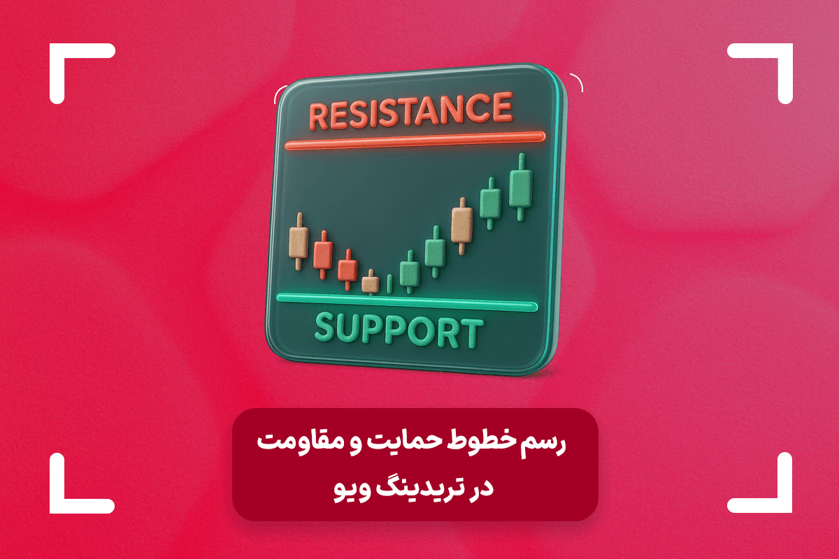 آموزش کامل رسم خطوط حمایت و مقاومت در تریدینگ ویو
