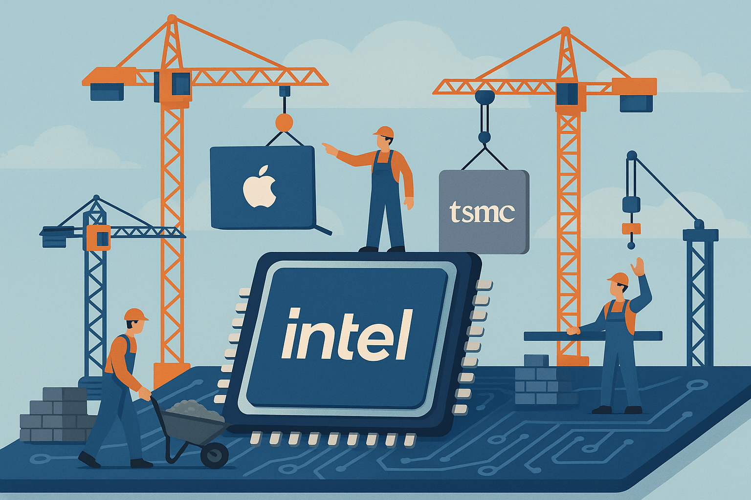 Intel در مسیر بازسازی؛ همکاری با اپل و TSMC برای تقویت برنامهها!